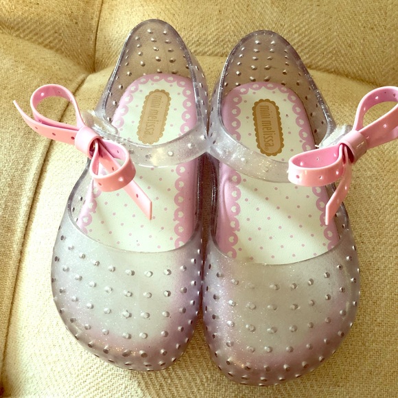 Mini Melissa Other - Mini Melissa Perforated Mary Jane Flat w/ Bow